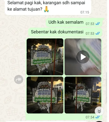 Pengiriman Papan Bunga Selamat Tinumpuk Juntinyuat
